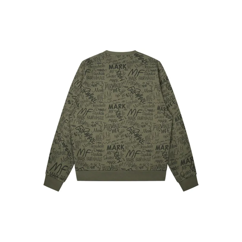 FAIRWHALE Sweatshirt Men's Army Green-1