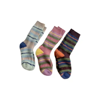 Inside The Orange Mid Calf Socks Women's 3 Pack Mixed Color