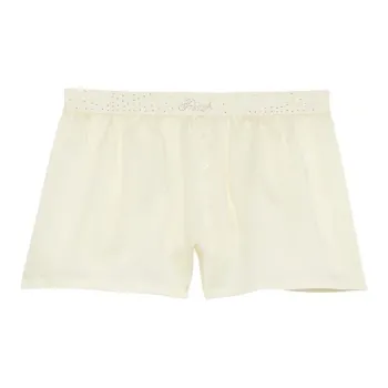 Victoria's Secret PINK Silky Sleep Boxy Pajama Shorts / Creamer Bling Pajama Pants Women's Yellow