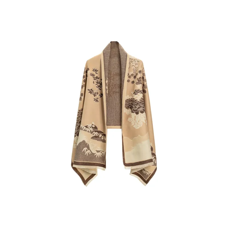 Shanghai Story Polyester Knit Scarves Women's-9