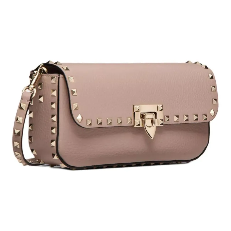 Valentino GARAVANI Grained Calfskin Crossbody Bag Shoulder Bag Women's Powder Pink-1