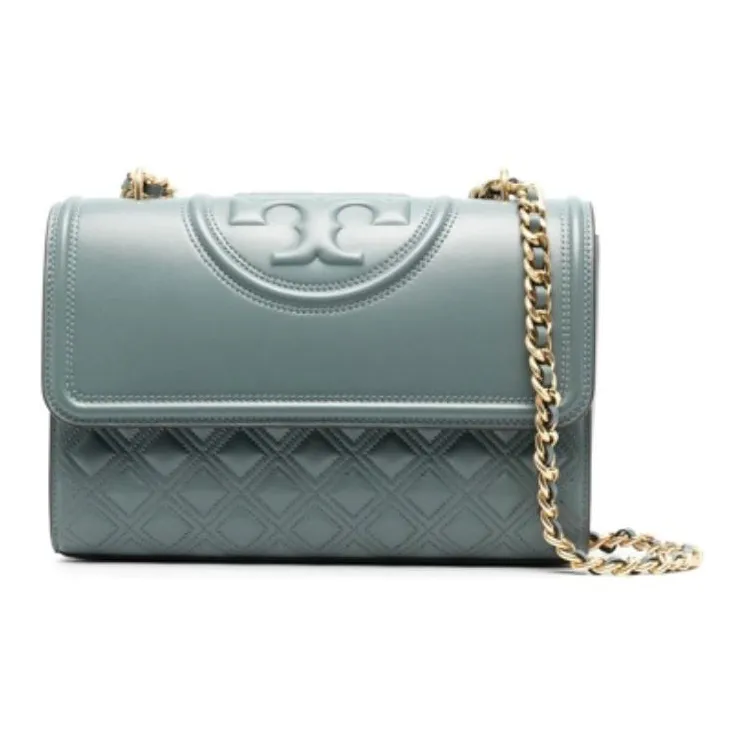 TORY BURCH Sheepskin Shoulder Bag Women's Blue-2