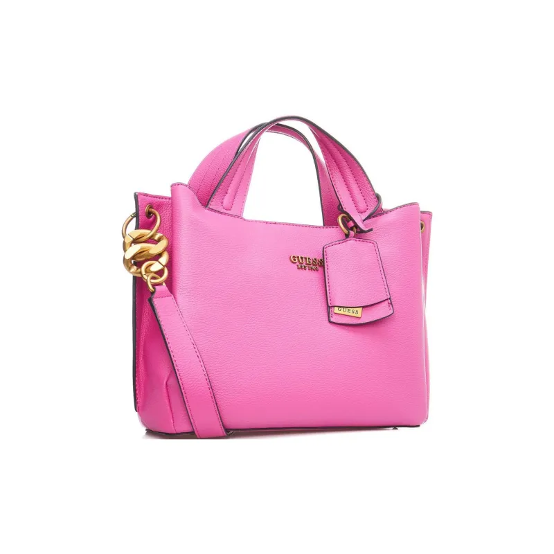 GUESS Leather Tote Bag Shopping Bag Shoulder Bag Crossbody Bag Handbag Women's Fuchsia-1