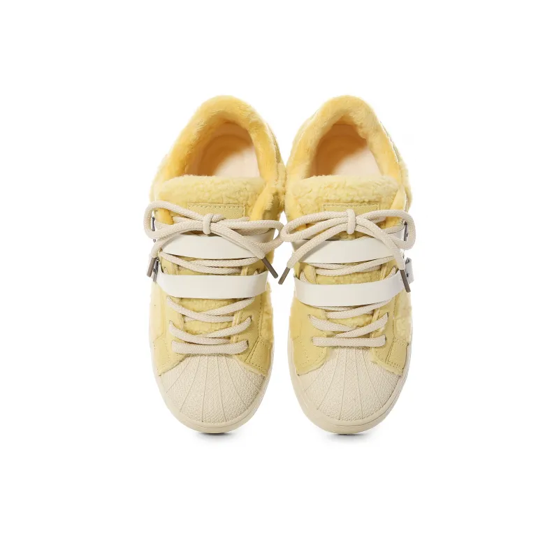 Lovely You Warm Wear-Resistant Lightweight Low-Top Skateboard Shoes Women's-2