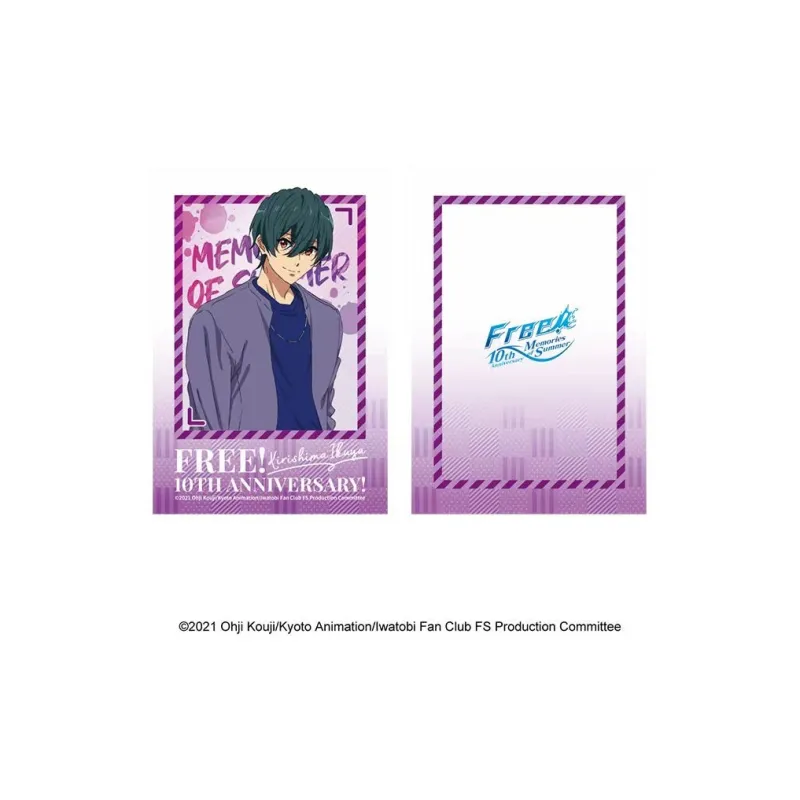 MOUXUYY Makoto Tachibana, Haruka Nanase Free 10th Anniversary Commemoration, Swim Men's Role Laser Photo Cards-16