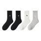4-Pack[2 Black+Ecru+Light Gray]