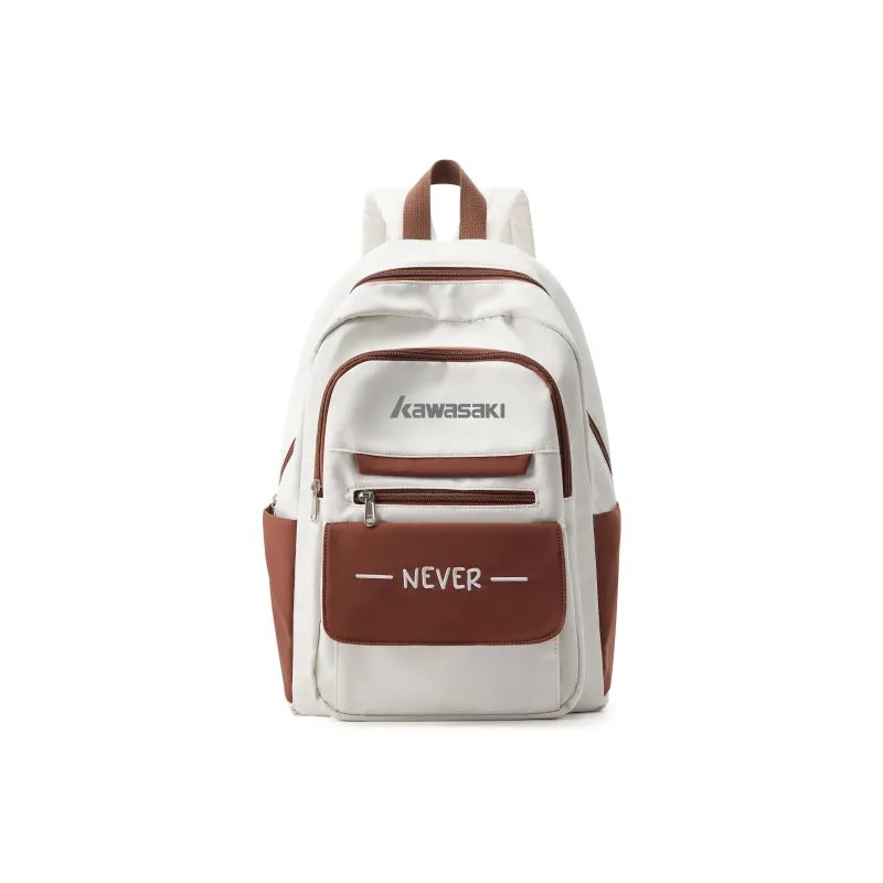 Kawasaki Fabric Backpack Unisex Khaki/Red/Black-0