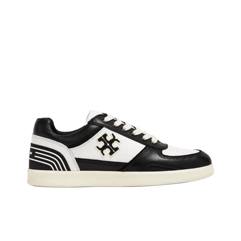 TORY BURCH Clover Court Colour-block Leather Sneakers-1