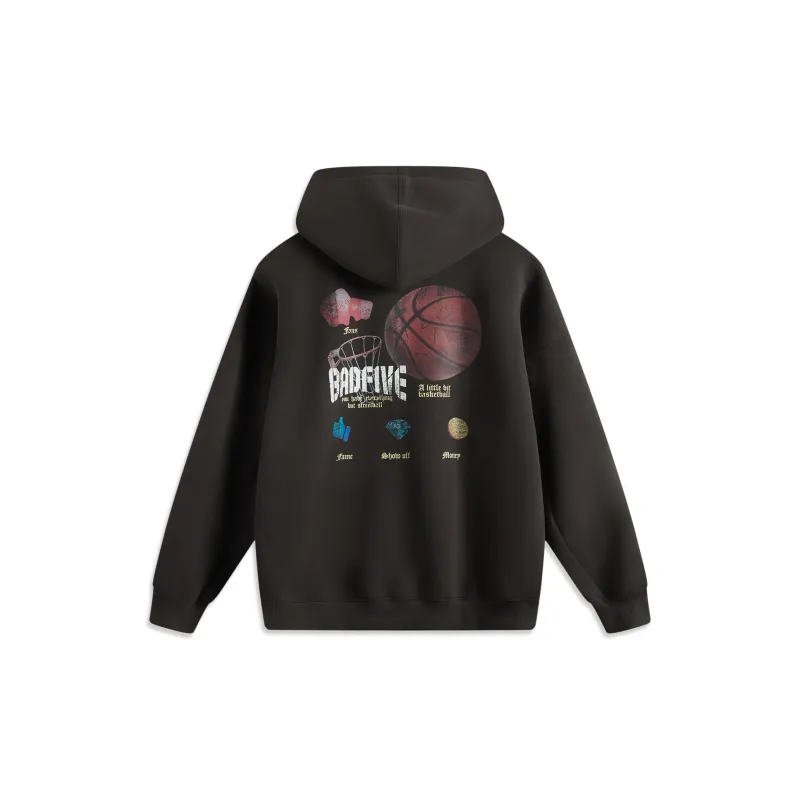 LiNing BadFive Sweatshirt Men's Dark Chocolate Brown-1