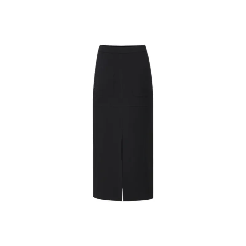 PINKO FW23 Casual Long Skirt Women's Black-1