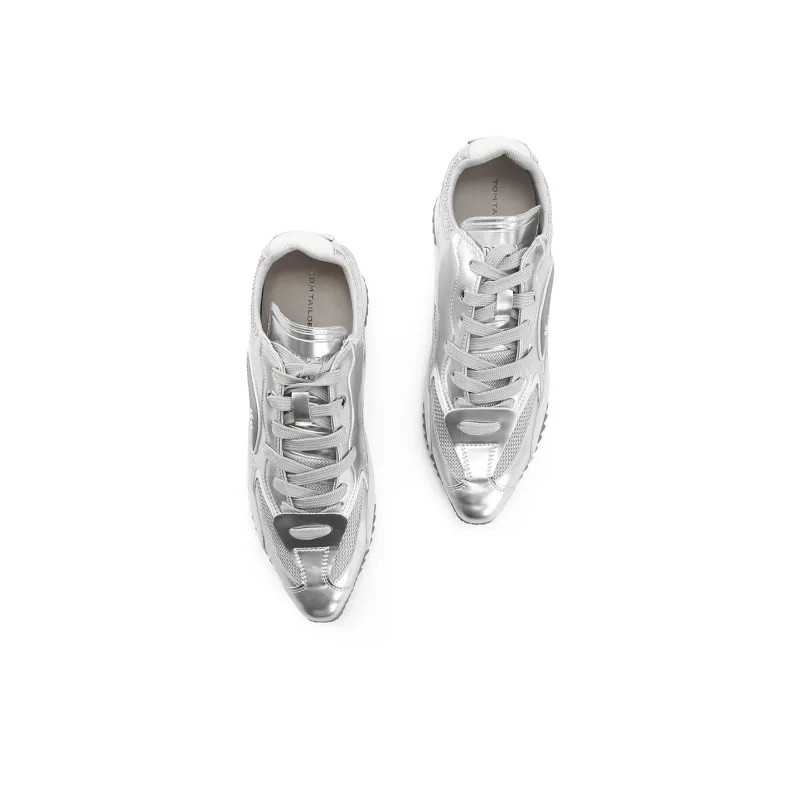 TOM TAILOR Silver Phantom Breeze Boots Height Increasing Low Top Chunky Sneakers Women's-15