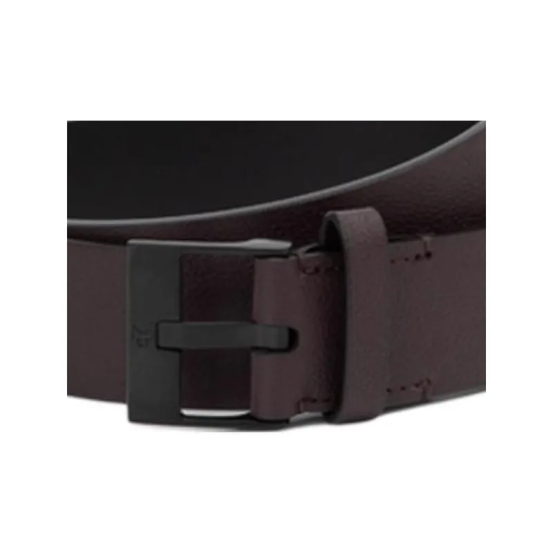 CALVIN KLEIN Cow Leather Split Cow Leather Leather Belts Men's Brown Width 3.5CM-2