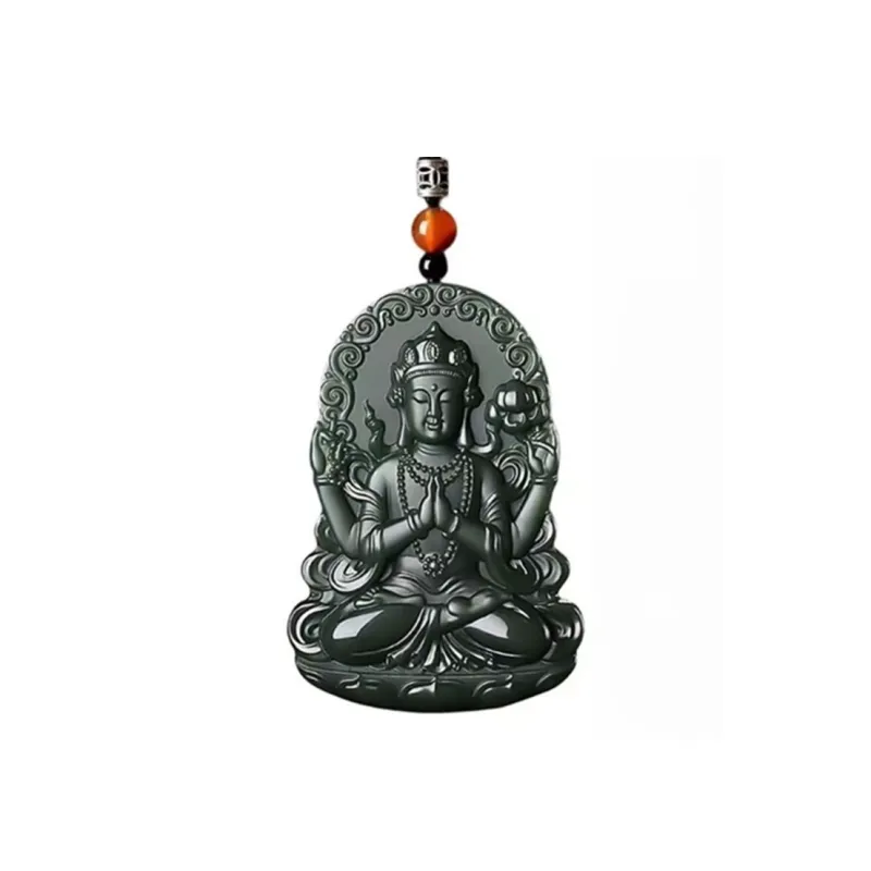 Run Ding Hetian Jade Necklaces Green Jade Unisex-0