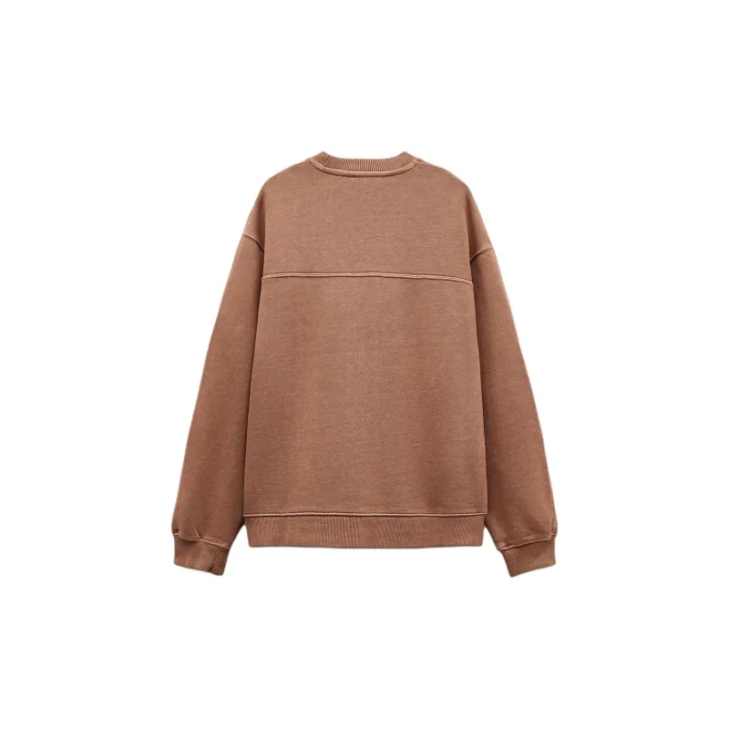 ZARA Sweatshirt Women's Gray Orange-1