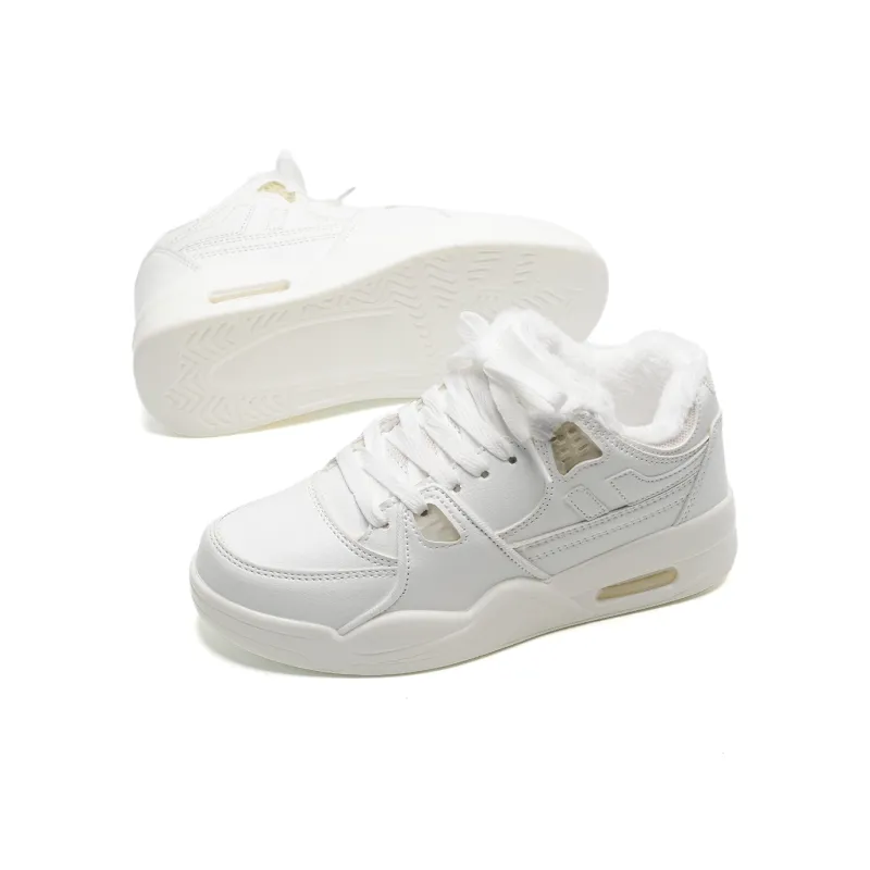 7 SEVFUN Thermal Abrasion Resistant Low Top Skateboard Shoes Unisex White Wine Color-9