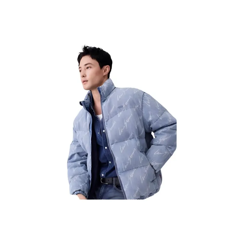 Levi's Down Jacket Men's Denim Blue-4