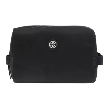 TORY BURCH Polyamide Clutch Toiletry Bag Women's Black