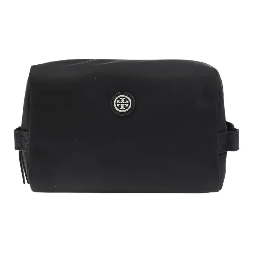 TORY BURCH Polyamide Clutch Toiletry Bag Women's Black