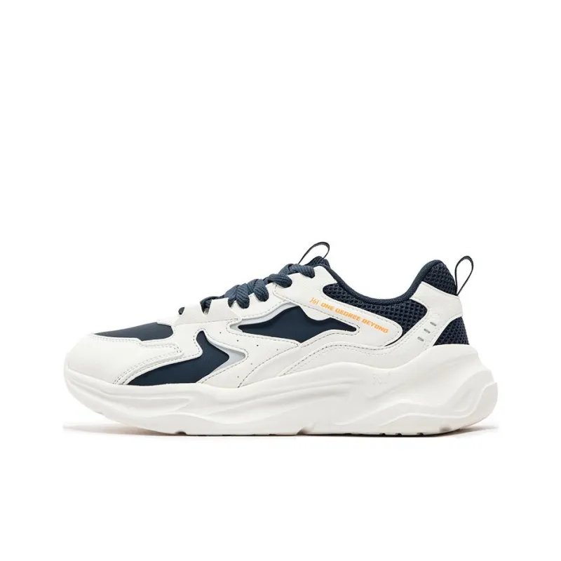 361° Life Collection Anti Slip Wear Resistant Low Top Casual Shoes Men's White Blue-0
