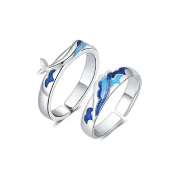 OGDAID Alloy Couple Rings Unisex