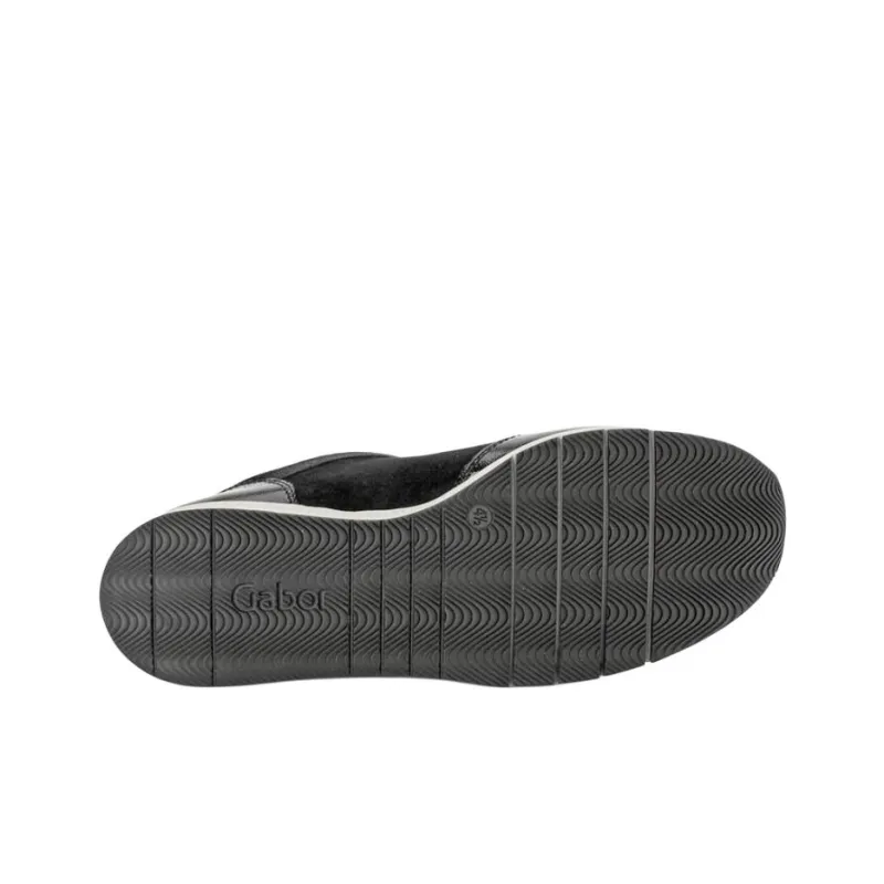 Gabor Comfort Low Top Casual Shoes Women's Black-4