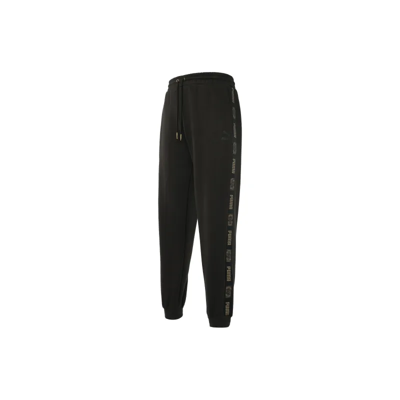 PUMA Men's Lifestyle Collection Women's Essentials Collection FW24 Knitted Sweatpants Unisex Black-1