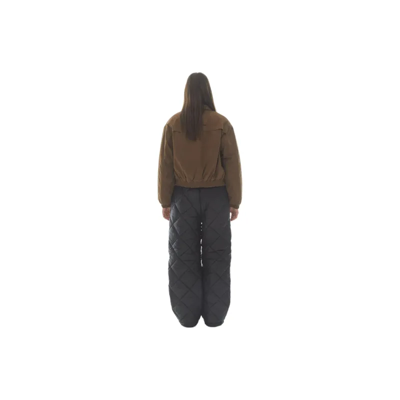 Rest&Recreation FW24 QUILTED BOMBER JACKET Jackets & Coats Unisex BROWN/Brown-3