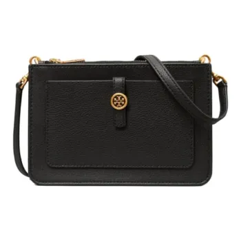 TORY BURCH Walker Leather Shoulder Bag, Crossbody Bag Regular Women's Black