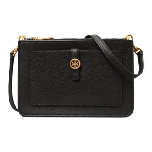 TORY BURCH Walker Leather Shoulder Bag, Crossbody Bag Regular Women's Black