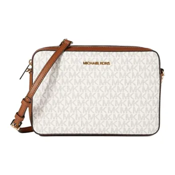 MICHAEL KORS PVC Shoulder Bag Large Size Women's Vanilla & Oak