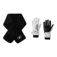Black Scarf+White Glove