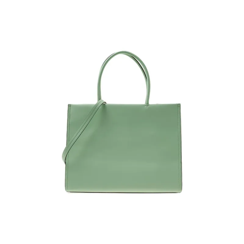 TORY BURCH Ella Leather Tote Bag, Shopping Bag, Shoulder Bag, Crossbody Bag, Handbag Small Size Women's Mint Green-2