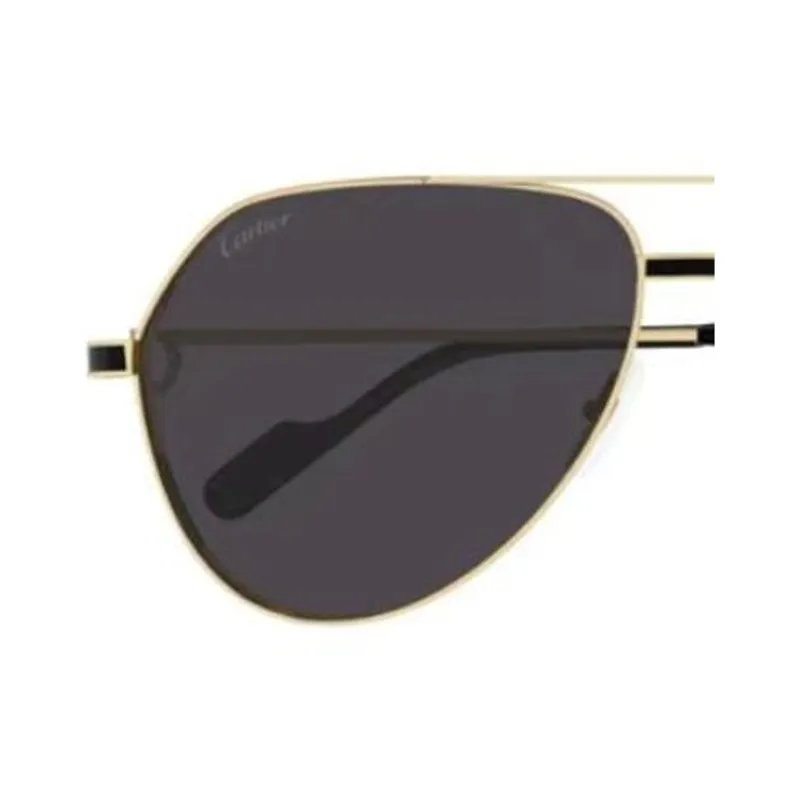 CARTIER Metal Aviator Sunglasses Men's Gold-2