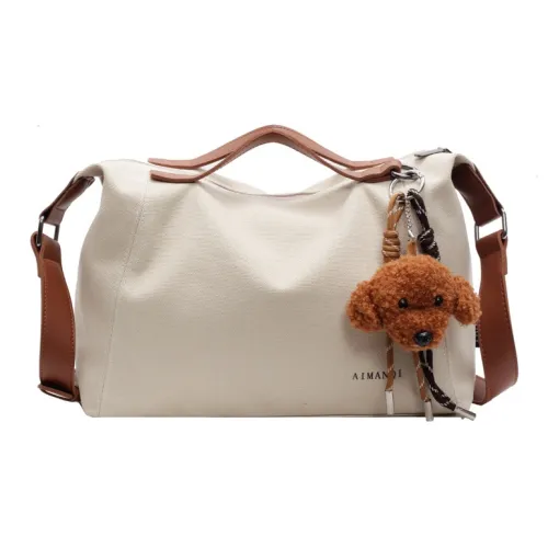 Barang Bear Canvas Canvas Bag One Shoulder Handbag Regular Unisex Multicolor