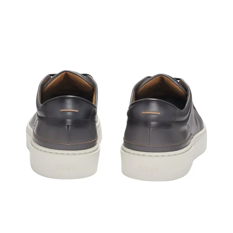 HUGO BOSS Gary Low Top Skateboard Shoes Men's Dark Gray-3