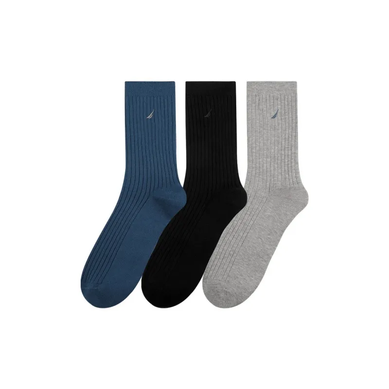 NAUTICA UNDERWEAR Knee High Socks Men's 3 Pack-0