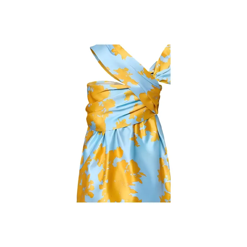 LOUIS VUITTON Bouquet Print Bow Dress-4