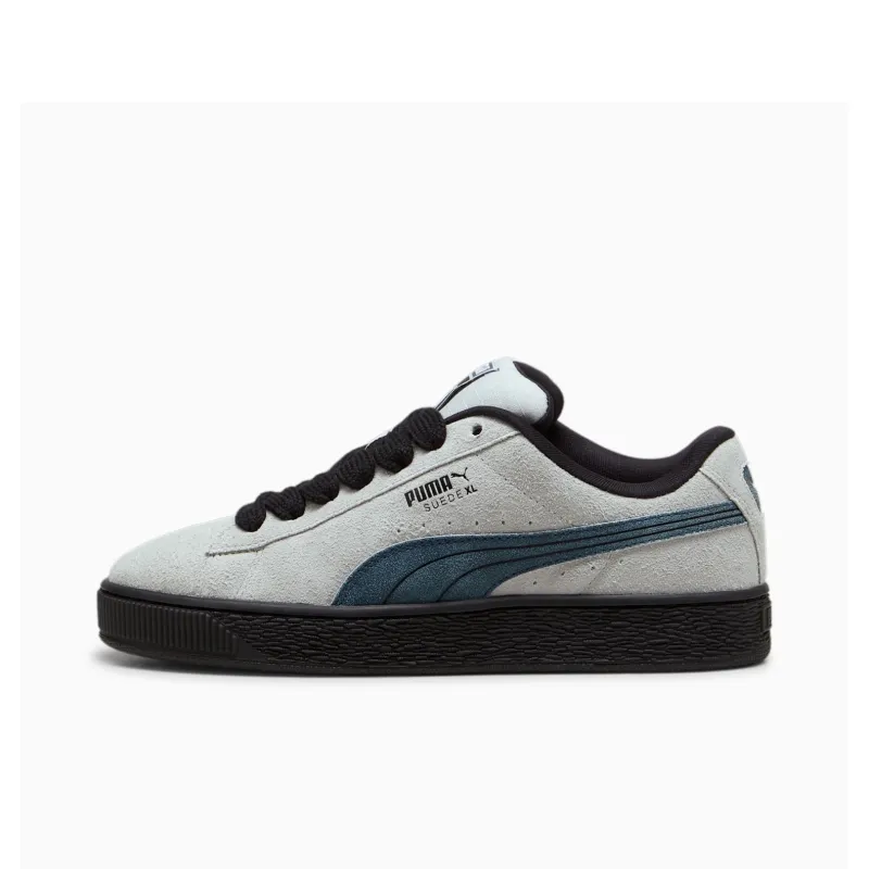 PUMA Suede XL Anti Slip Wear Resistant Low Top Skateboard Shoes Unisex Gray Black-0