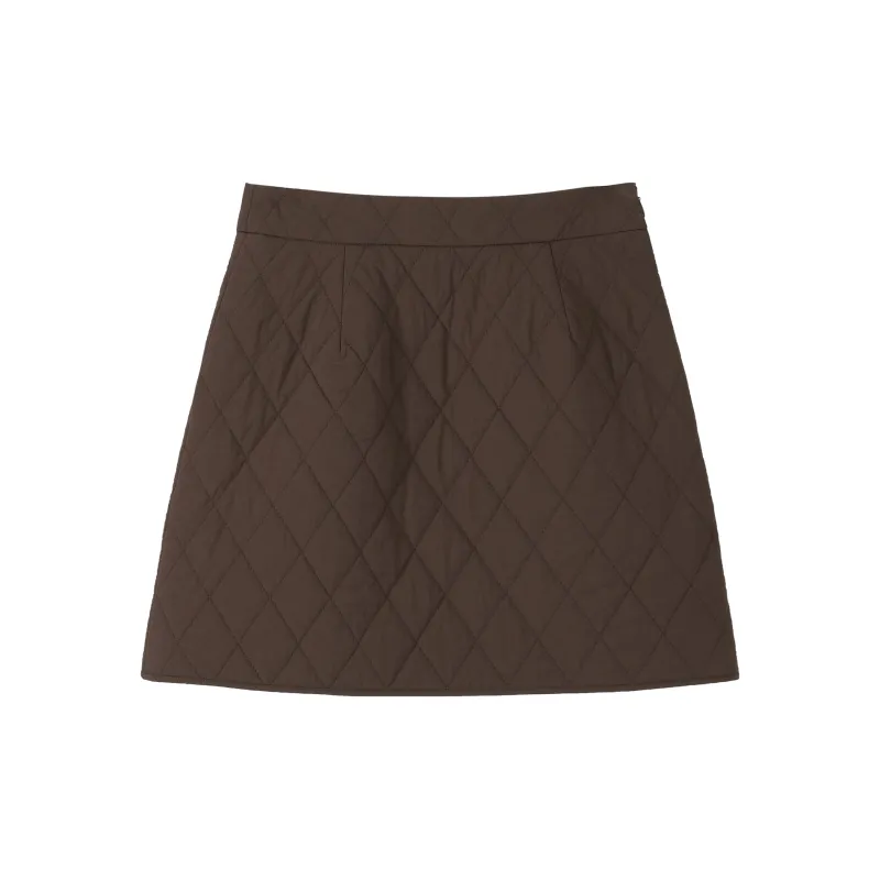 Fstudio Casual Short Skirts Women's Beige/Coffee-5