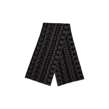 MARC JACOBS Monogram Patterned Knitted Scarf