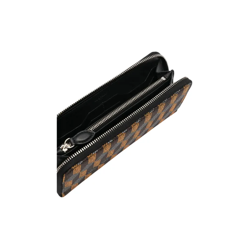 AU DEPART Calfskin Wallet Women's Brown & Multicolor-2