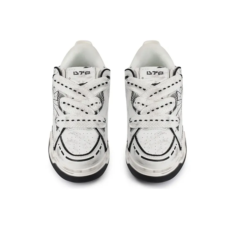 JUZI Wear-Resistant Low-Top Skateboard Shoes Women's-27