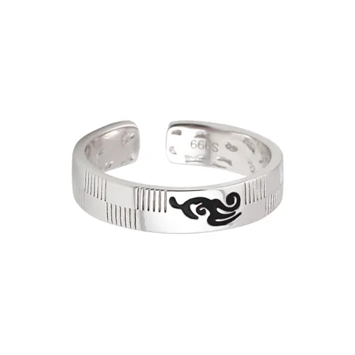MAGICPOLE 999 Fine Silver Rings Men's Silver