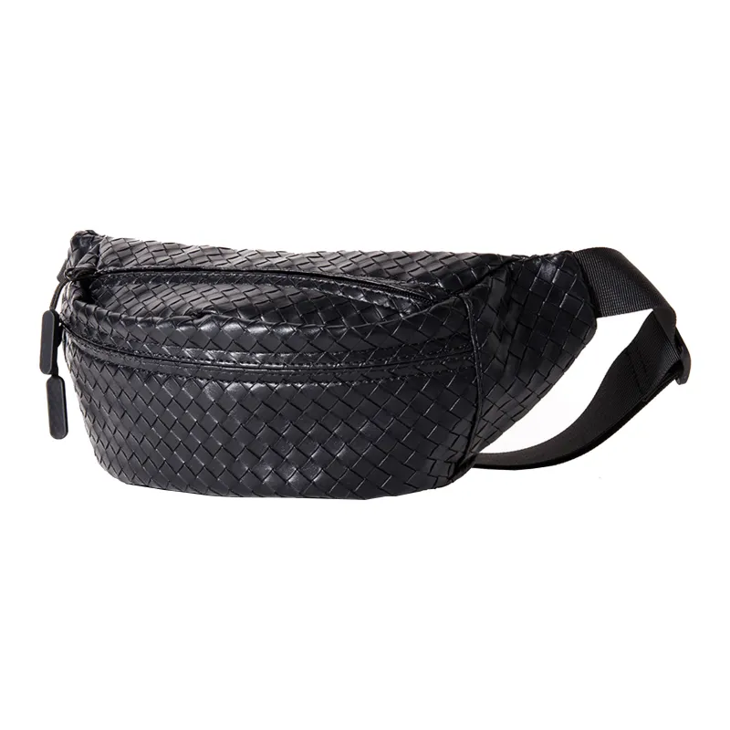KONADCT Nylon Fabric Crossbody Fanny Pack, Sling Bag Regular Unisex Black/White/Khaki-18