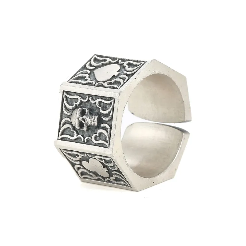 Ruibeila 990 Foot Silver Rings Men's-1