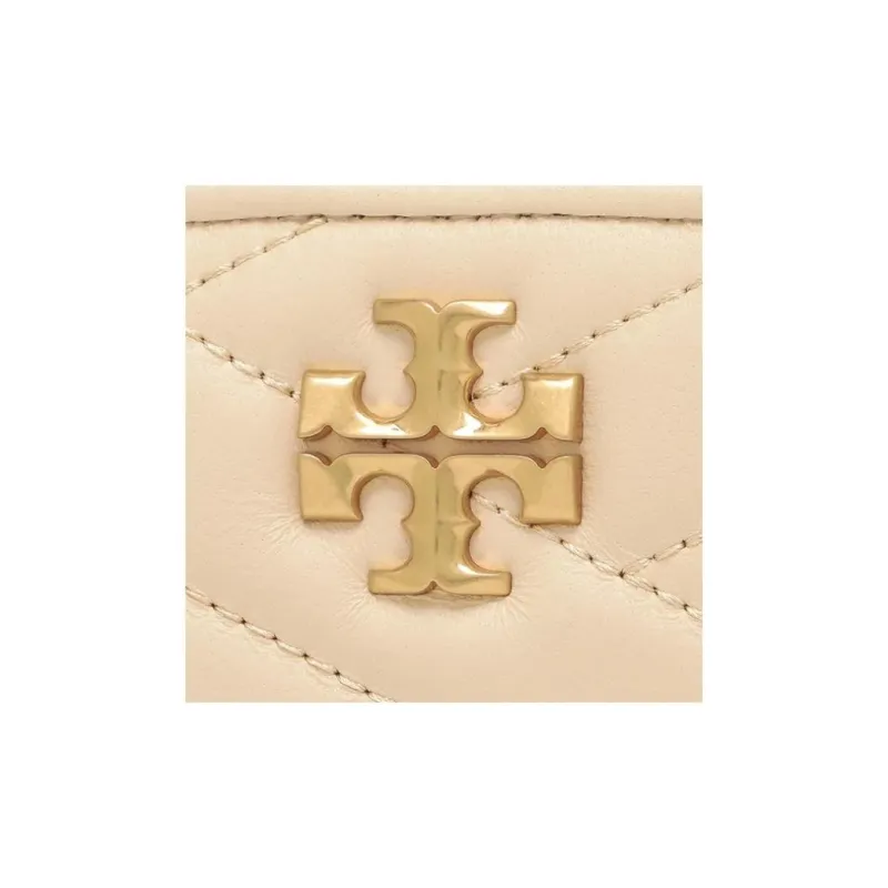 TORY BURCH Kira Nappa Leather Wallet Women's New Cream-7