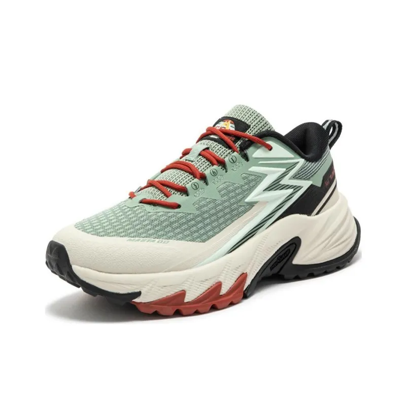 361° Anti Slip Wear Resistant Low Top Outdoor Shoes Women's Green Black Red-1