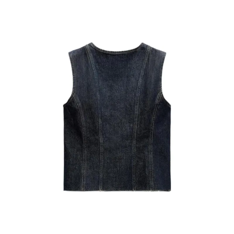 ZARA ZW Series Vest Women's Blue-1