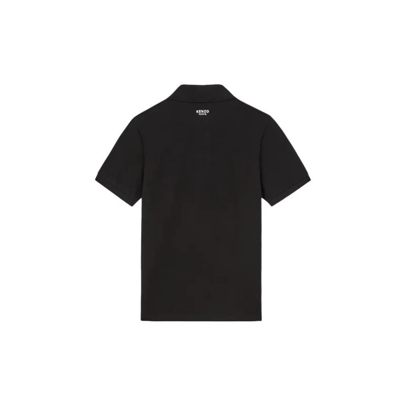KENZO Floral Embroidered Short Sleeved Polo Shirt-1