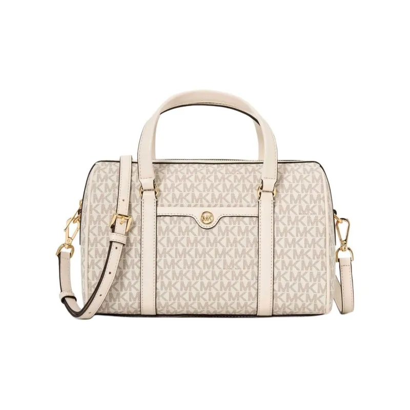 MICHAEL KORS Jet Set Travel Coated Canvas One Shoulder Handbag Medium Size Women's Cream-0